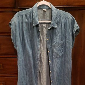 Blue Button Up Dress